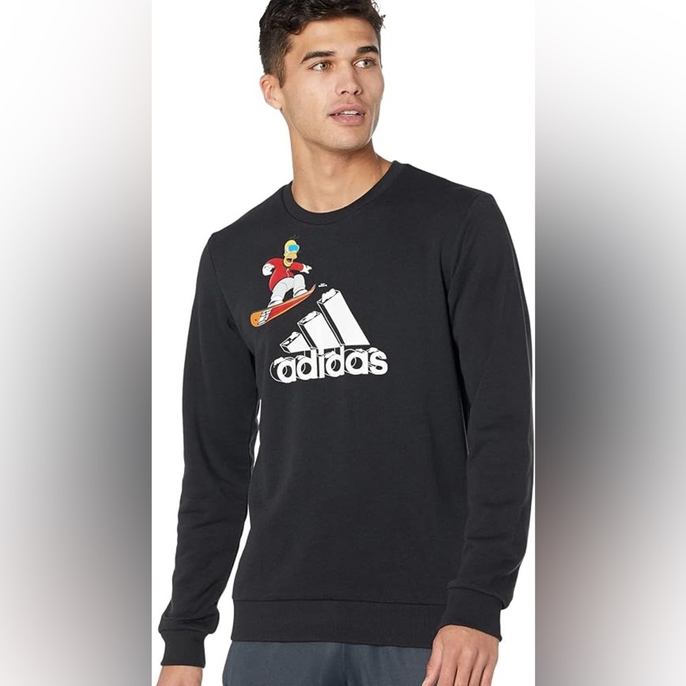 ADIDAS x THE SIMPSONS Snowboard Graphic Crewneck Sweater/Sweatshirt